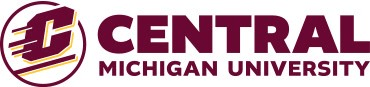 The logo of Central Michigan University features a stylized maroon "C" with gold accents, embodying the spirit of the institution, which is renowned for its robust online education and diverse master's programs. The text "Central Michigan University" follows in elegant maroon.