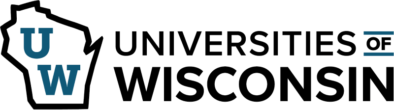 Logo of the Universities of Wisconsin, featuring an outline of the state with the letters "U" and "W" inside, alongside the text "Universities of Wisconsin" to the right—proudly representing educational excellence and online master's programs as part of Wisconsin's Best.